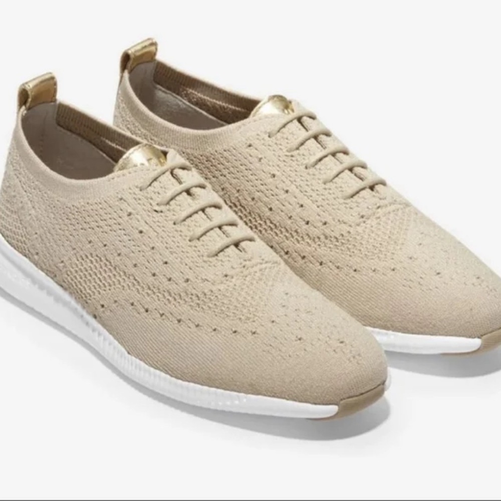 Zero Grand wingtip Oxfords - 8.5M color: RYE STITCHLITE™-OPTIC WHITE
